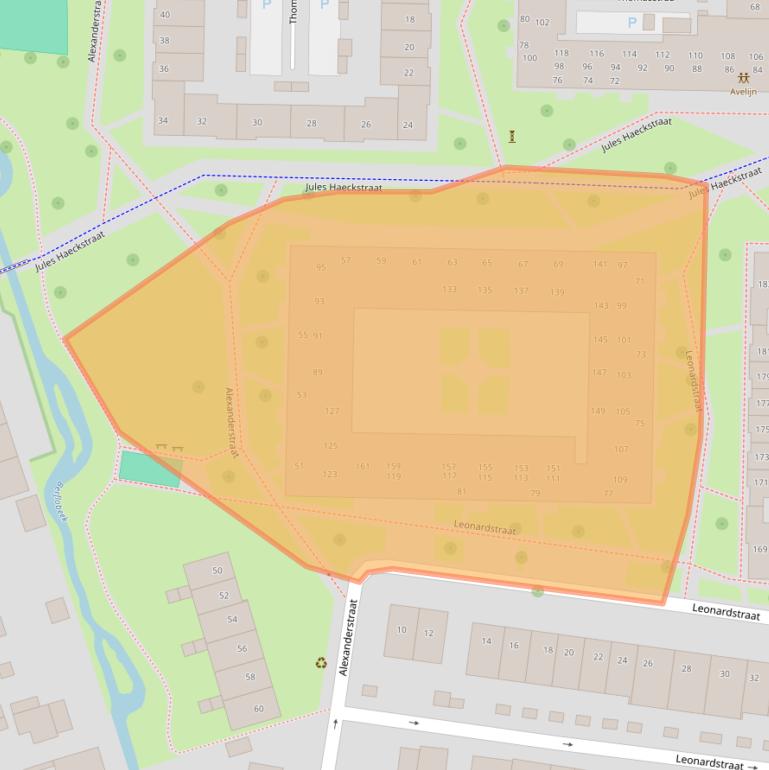 Kaart van postcodegebied 7553XX.