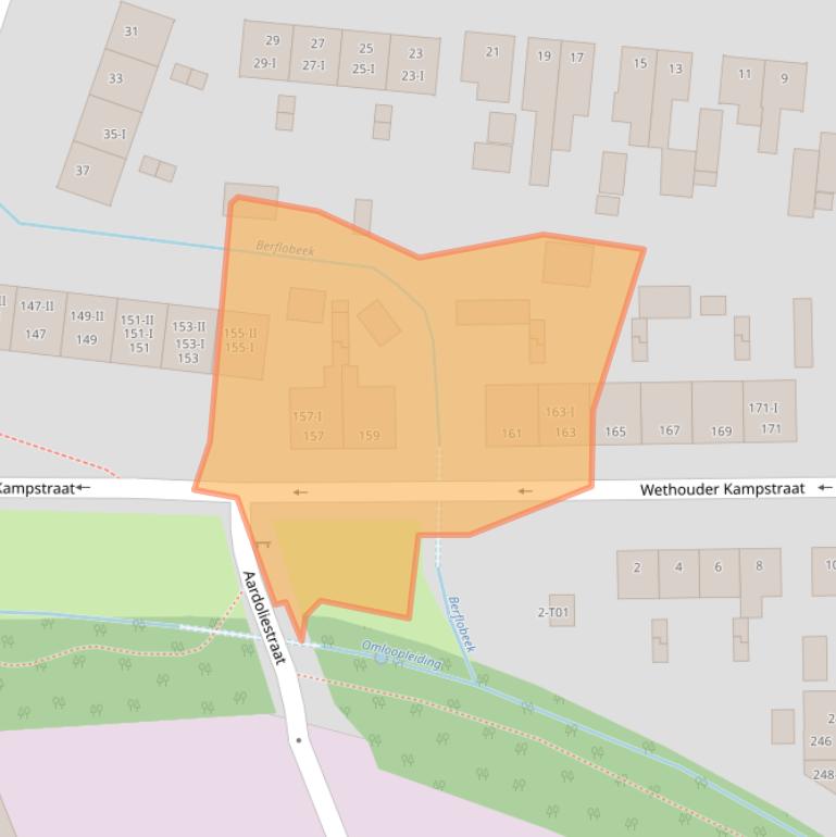 Kaart van postcodegebied 7553ZJ.