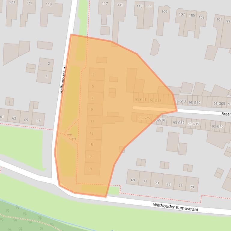 Kaart van postcodegebied 7553ZM.