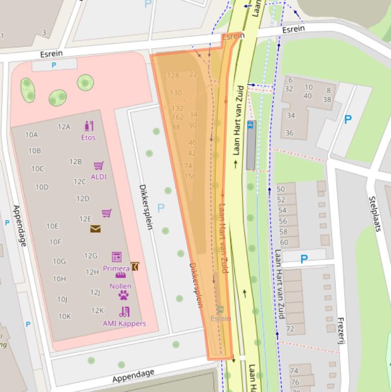 Kaart van postcodegebied 7553ZZ.