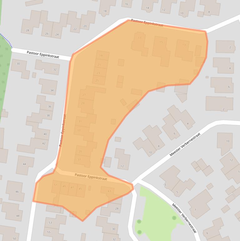 Kaart van postcodegebied 7554MB.