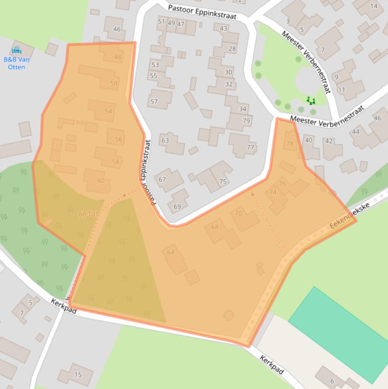 Kaart van postcodegebied 7554MC.