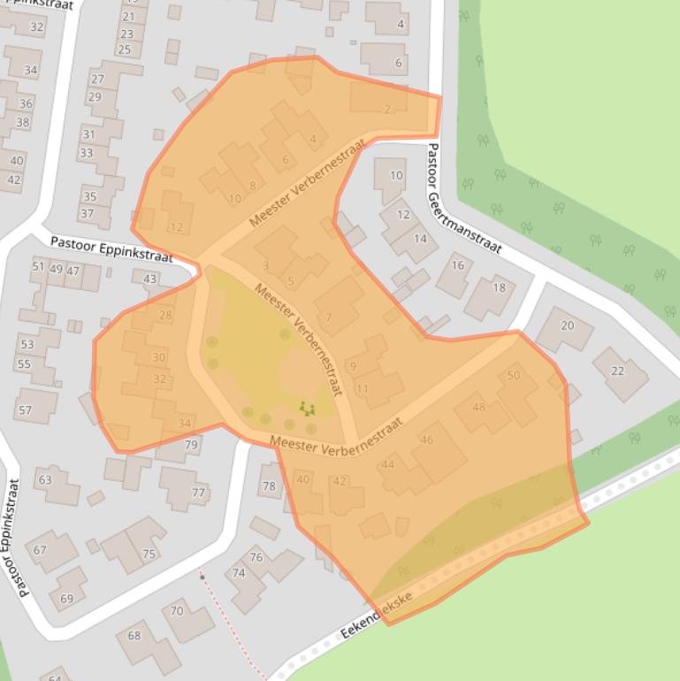 Kaart van postcodegebied 7554MD.