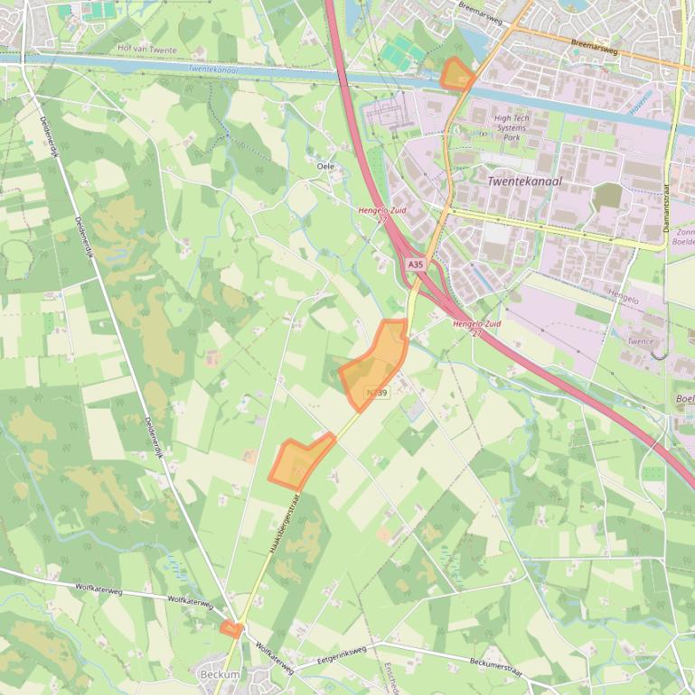 Kaart van postcodegebied 7554PB.