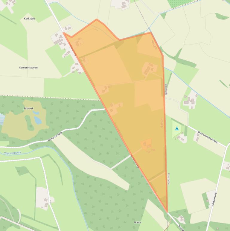 Kaart van postcodegebied 7554PL.