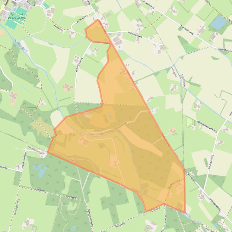 Kaart van postcodegebied 7554PN.