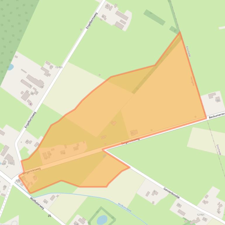 Kaart van postcodegebied 7554PT.