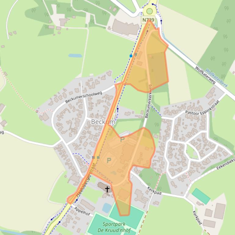 Kaart van postcodegebied 7554PV.
