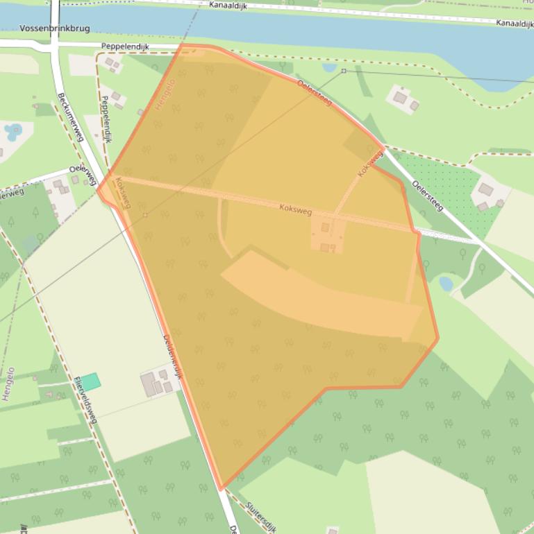 Kaart van postcodegebied 7554RE.