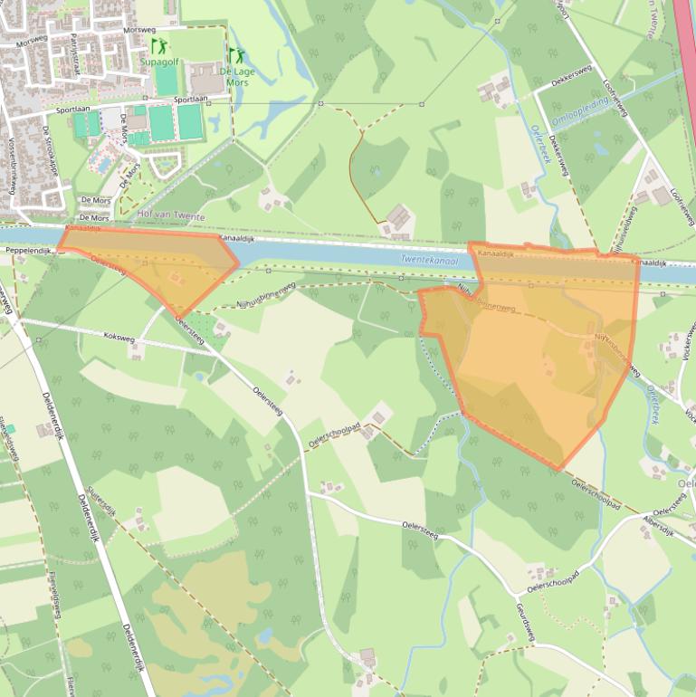 Kaart van postcodegebied 7554RH.
