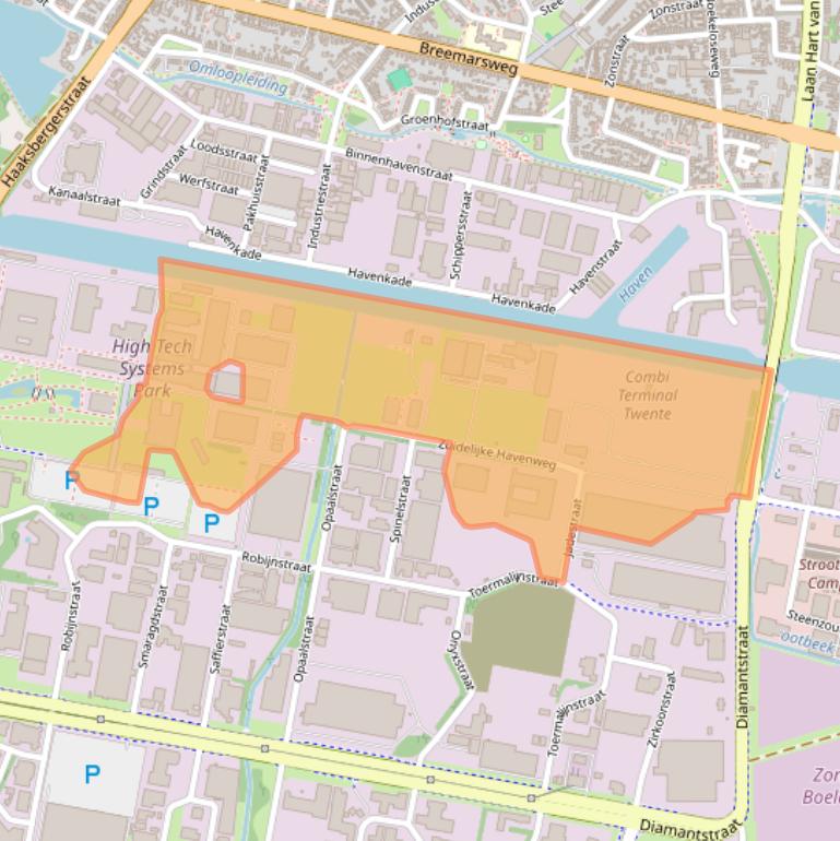 Kaart van postcodegebied 7554RR.