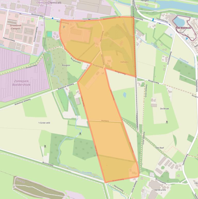 Kaart van postcodegebied 7554RX.