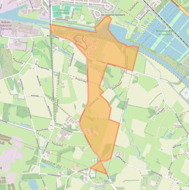 Kaart van postcodegebied 7554SC.