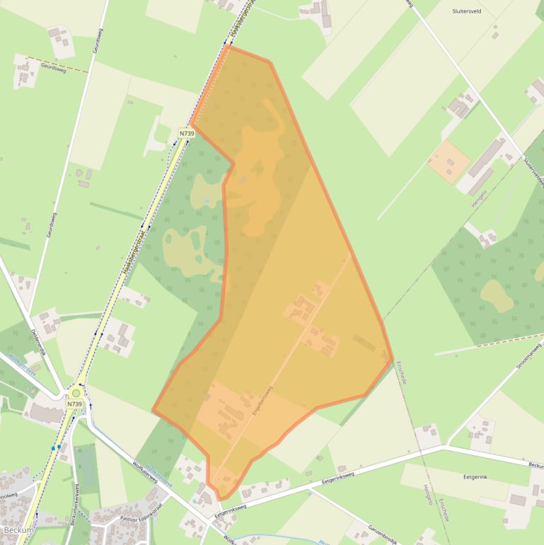 Kaart van postcodegebied 7554SN.