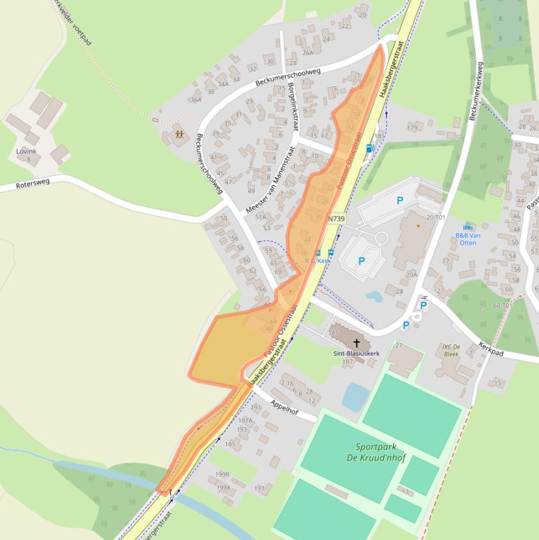 Kaart van postcodegebied 7554SW.