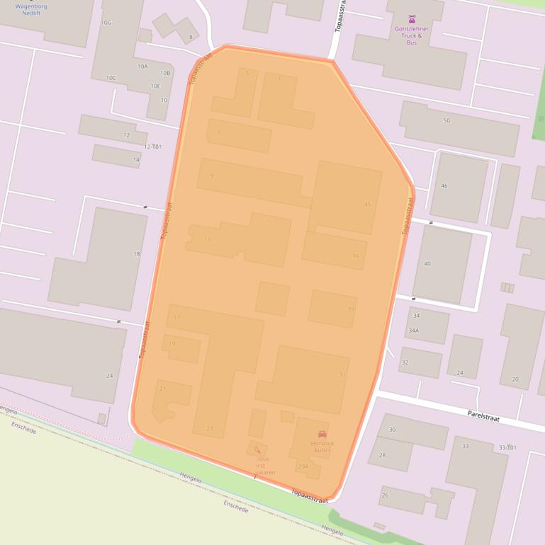 Kaart van postcodegebied 7554TJ.