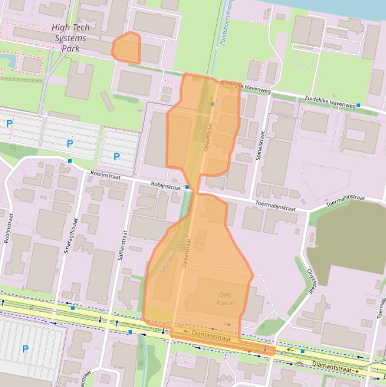 Kaart van postcodegebied 7554TS.