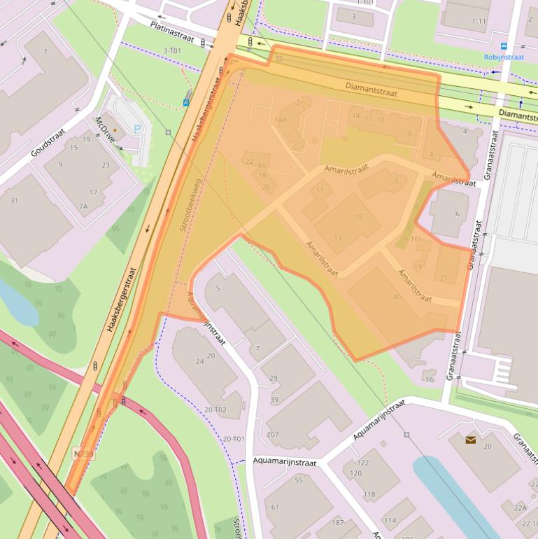 Kaart van postcodegebied 7554TV.