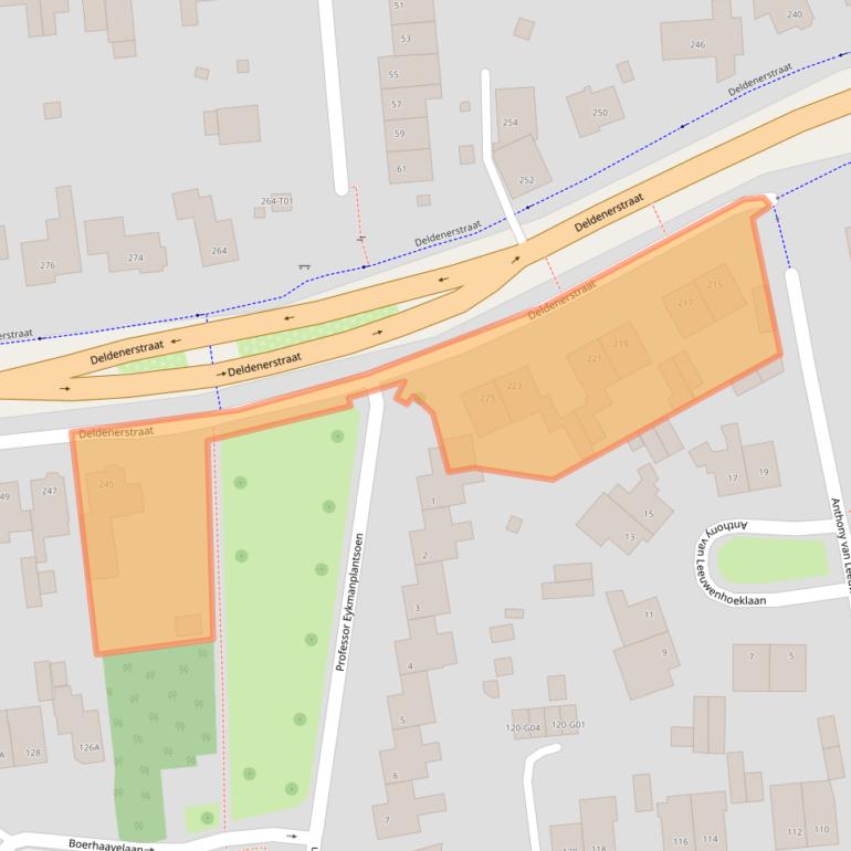 Kaart van postcodegebied 7555AD.