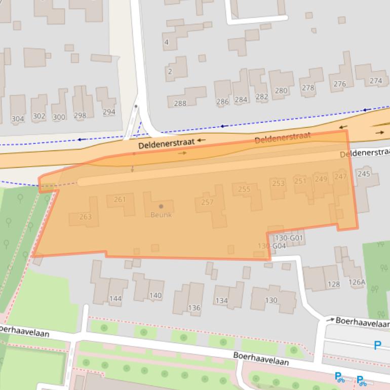 Kaart van postcodegebied 7555AE.