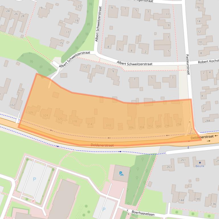 Kaart van postcodegebied 7555AL.