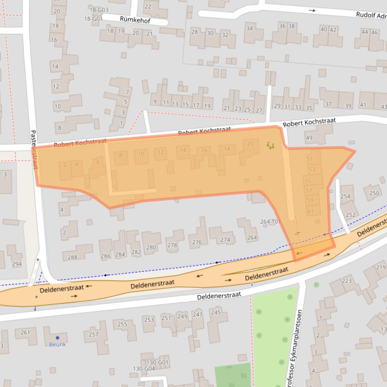 Kaart van postcodegebied 7555AN.