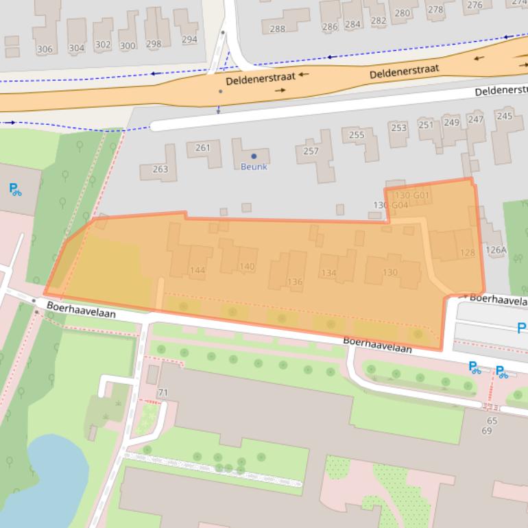 Kaart van postcodegebied 7555BG.