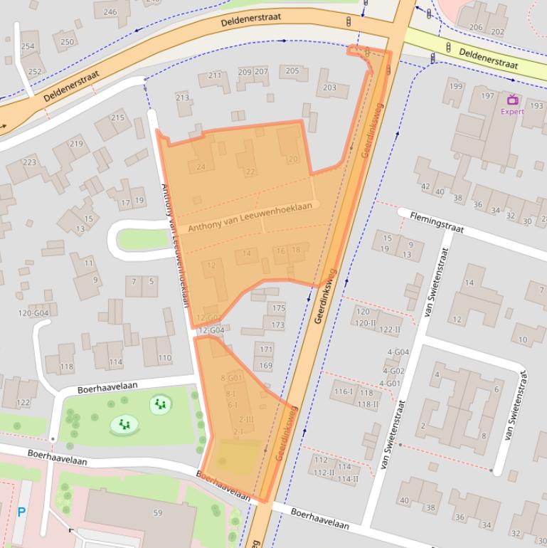 Kaart van postcodegebied 7555BJ.