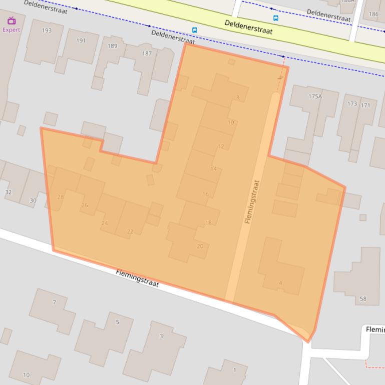 Kaart van postcodegebied 7555BN.