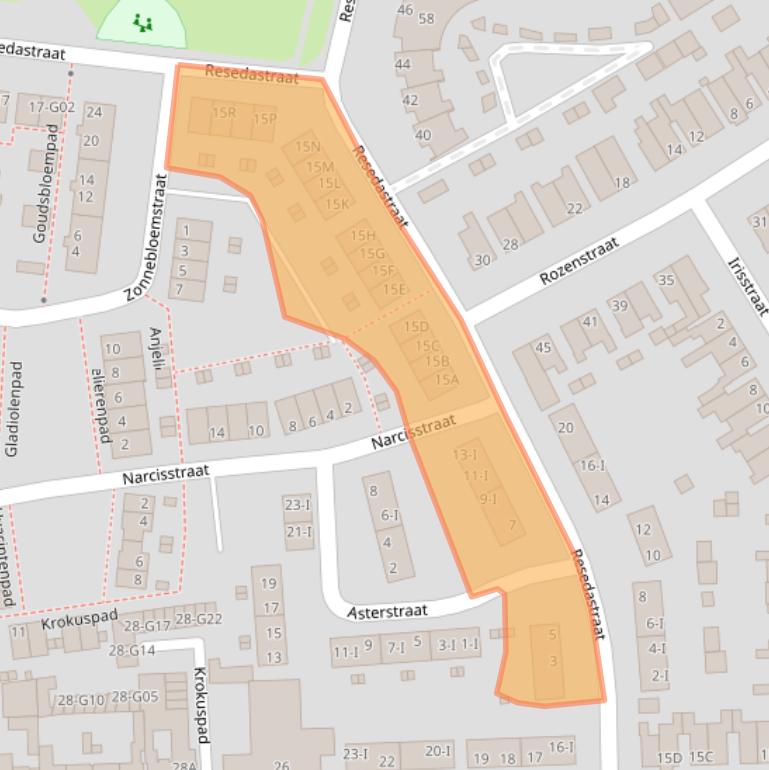 Kaart van postcodegebied 7555CJ.