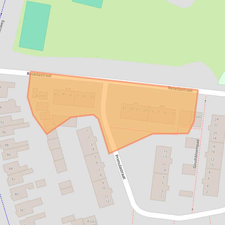 Kaart van postcodegebied 7555CK.