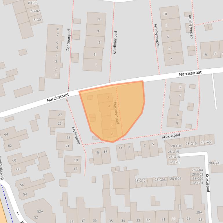 Kaart van postcodegebied 7555DA.