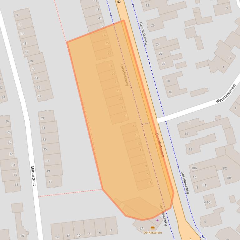 Kaart van postcodegebied 7555DG.