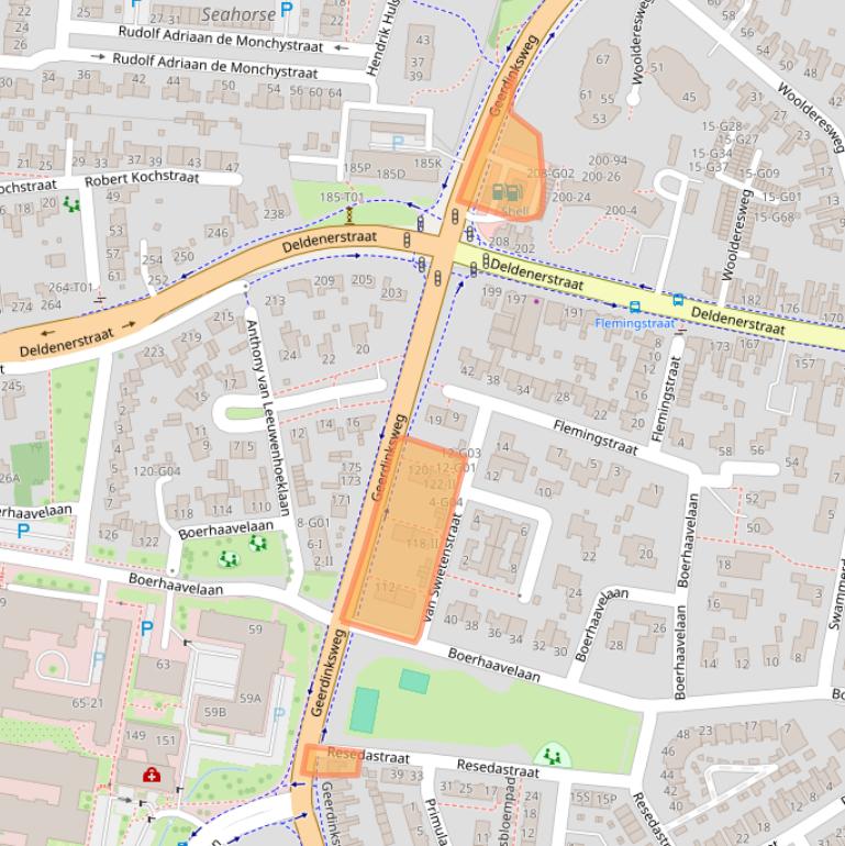 Kaart van postcodegebied 7555DR.