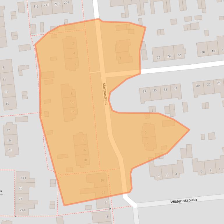 Kaart van postcodegebied 7555DX.