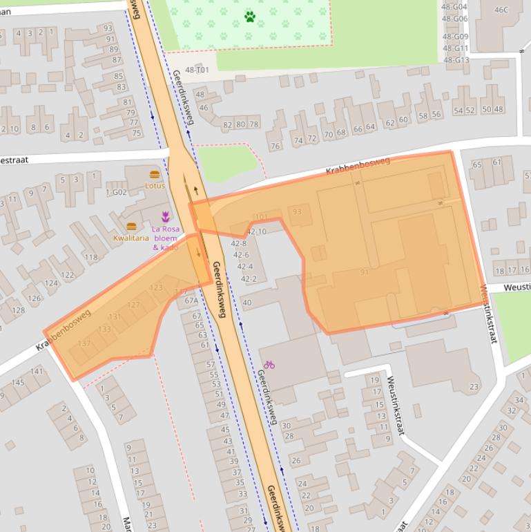 Kaart van postcodegebied 7555ED.