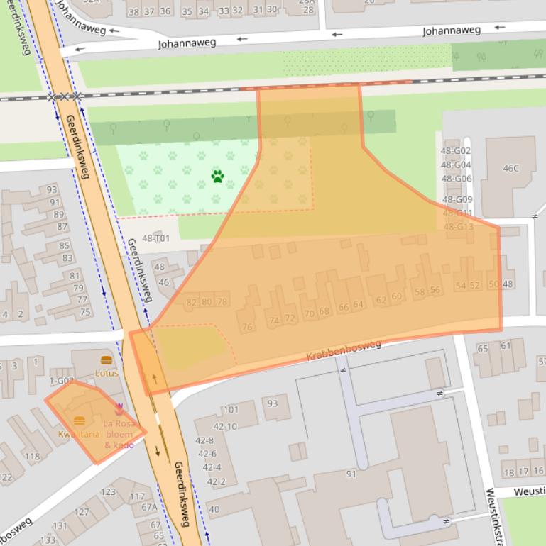 Kaart van postcodegebied 7555EM.