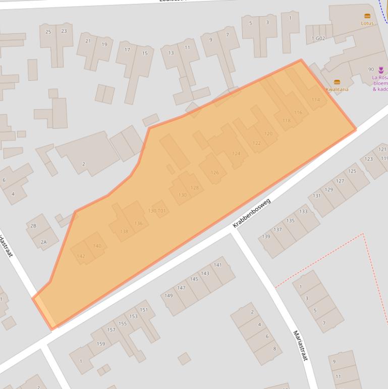 Kaart van postcodegebied 7555EN.