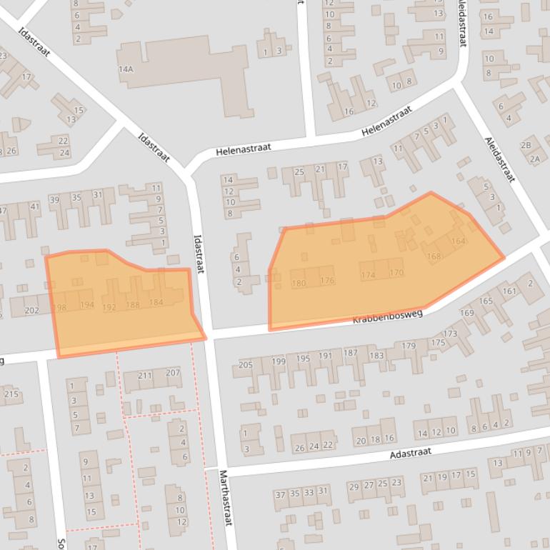 Kaart van postcodegebied 7555EP.