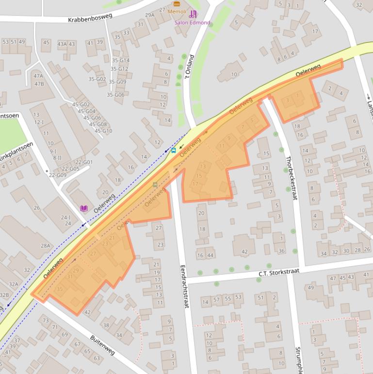 Kaart van postcodegebied 7555GJ.