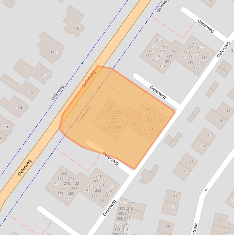 Kaart van postcodegebied 7555GP.