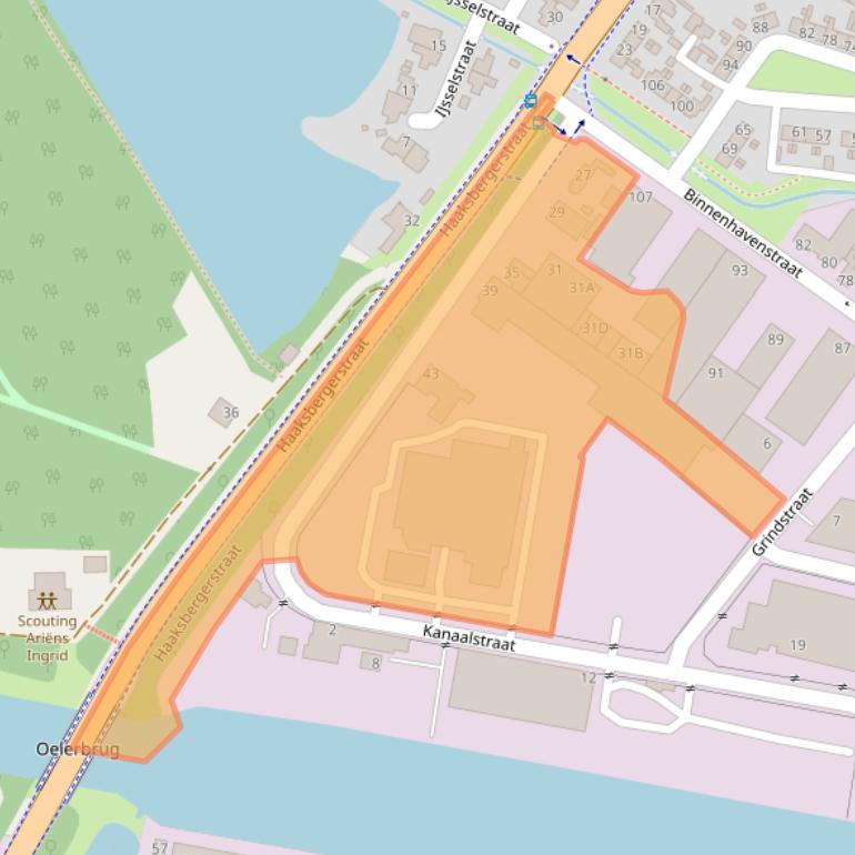 Kaart van postcodegebied 7555HB.