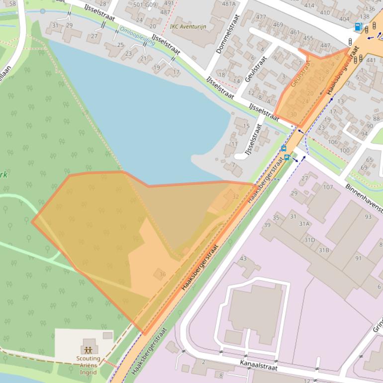 Kaart van postcodegebied 7555HC.