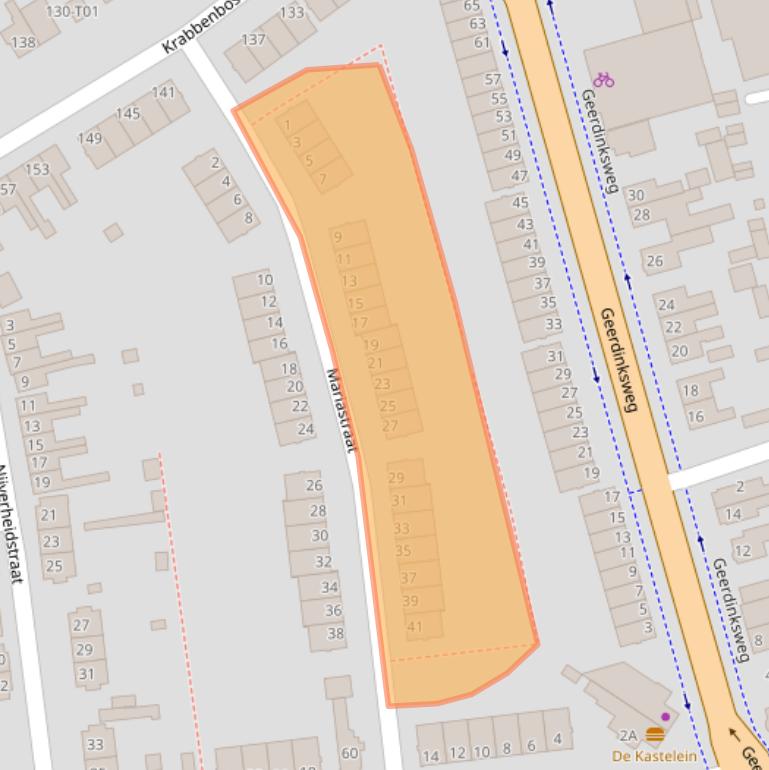 Kaart van postcodegebied 7555HD.