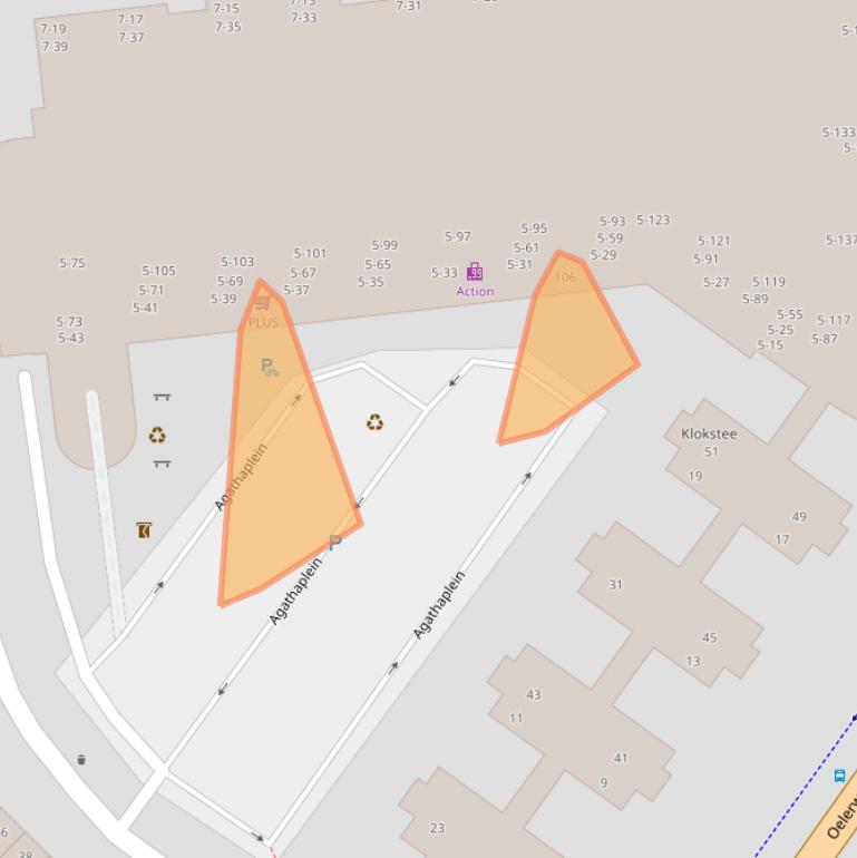 Kaart van postcodegebied 7555HH.