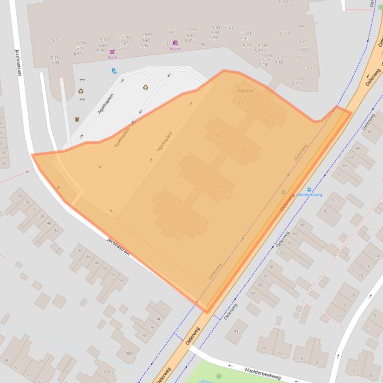 Kaart van postcodegebied 7555HN.