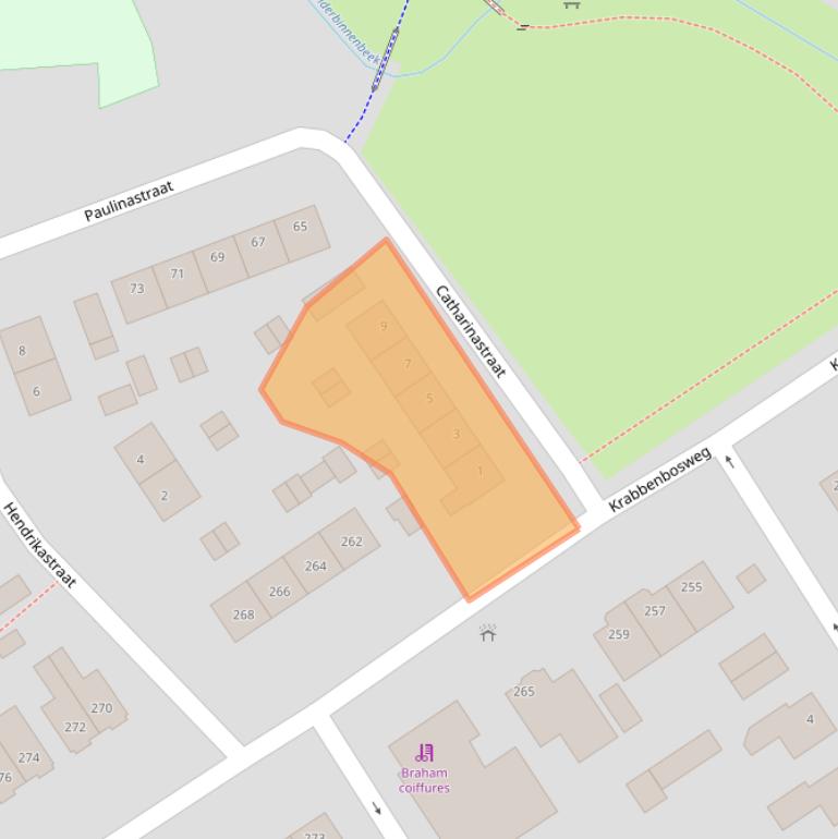 Kaart van postcodegebied 7555JP.