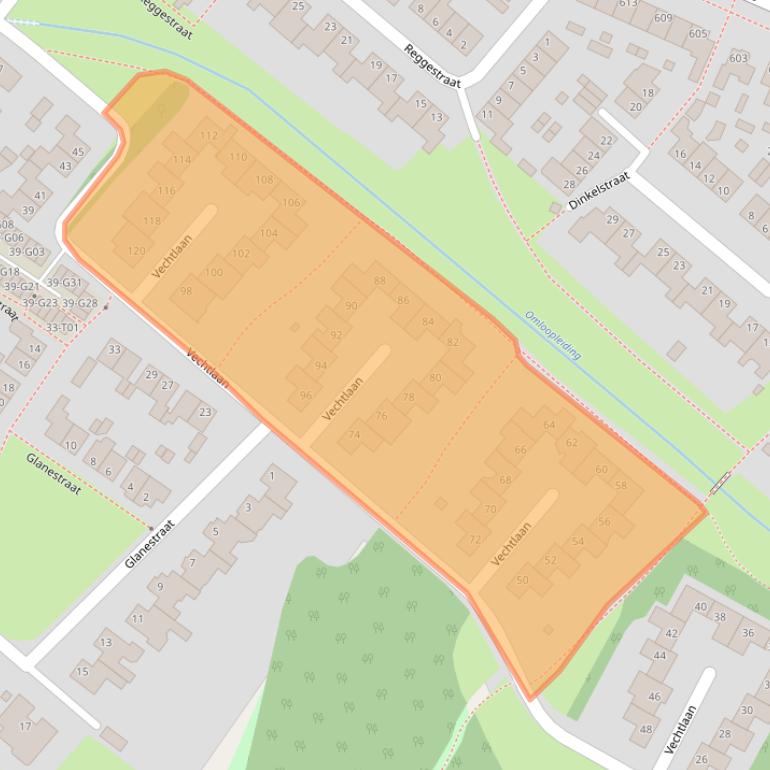 Kaart van postcodegebied 7555JZ.