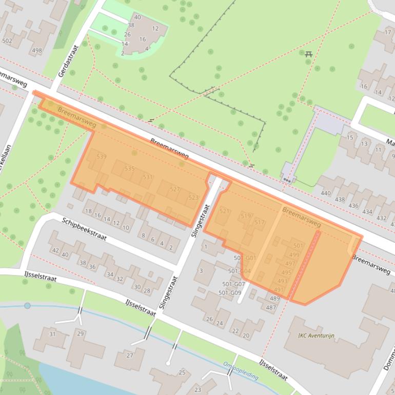 Kaart van postcodegebied 7555KB.
