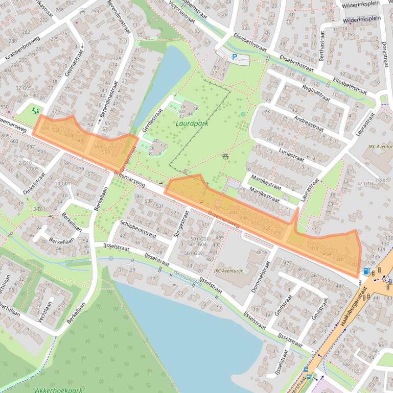 Kaart van postcodegebied 7555KG.
